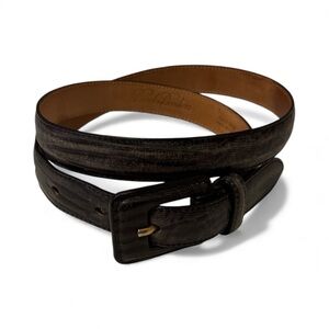 Vintage Brooks Brothers Women’s NAVY BLUE Leather Belt